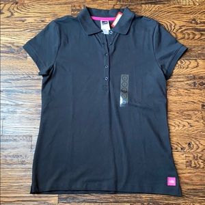 NWT North Face Black Polo Shirt Size L